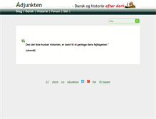 Tablet Screenshot of adjunkten.dk
